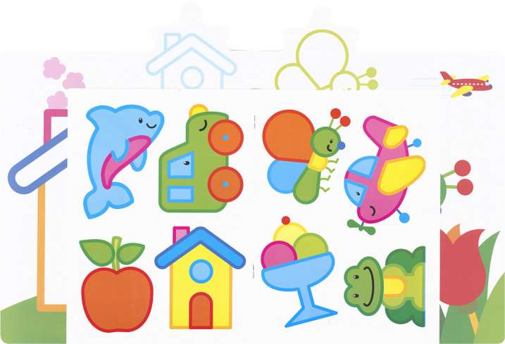 Colour and stick 2-3 years old