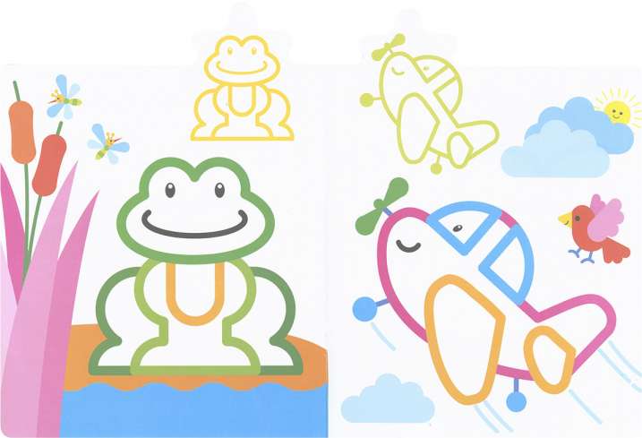 Colour and stick 2-3 years old