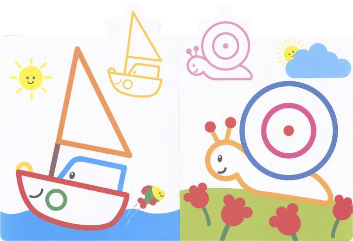 Colour and stick 2-3 years old