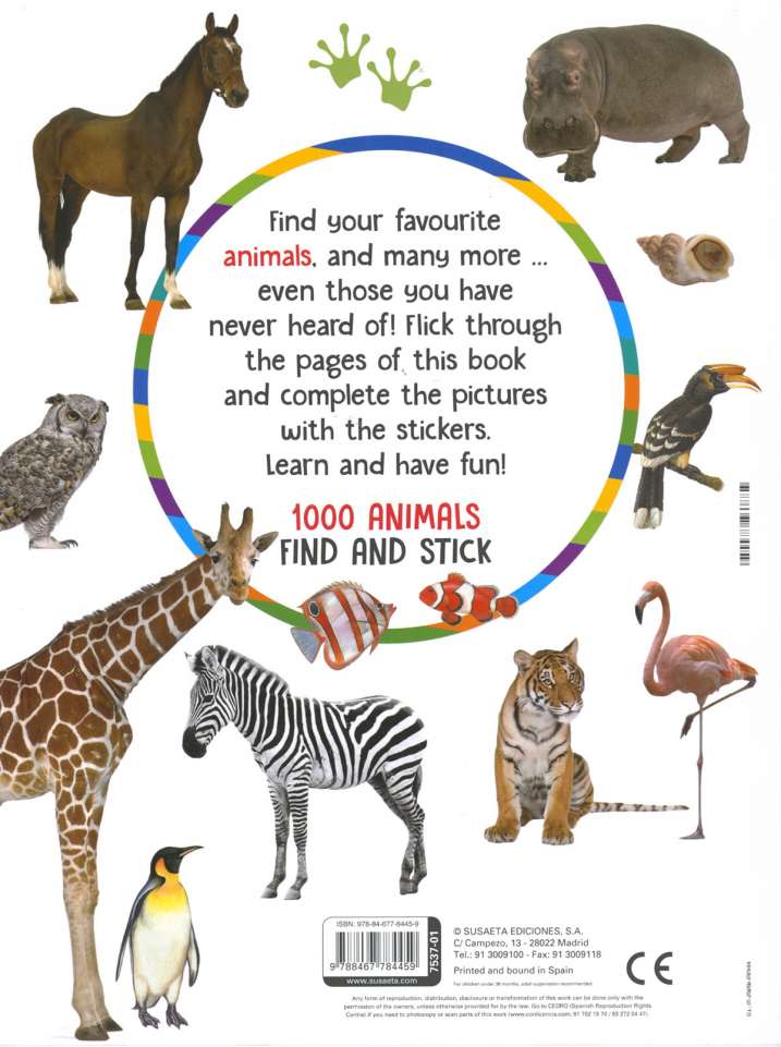 1000 animals find and stick