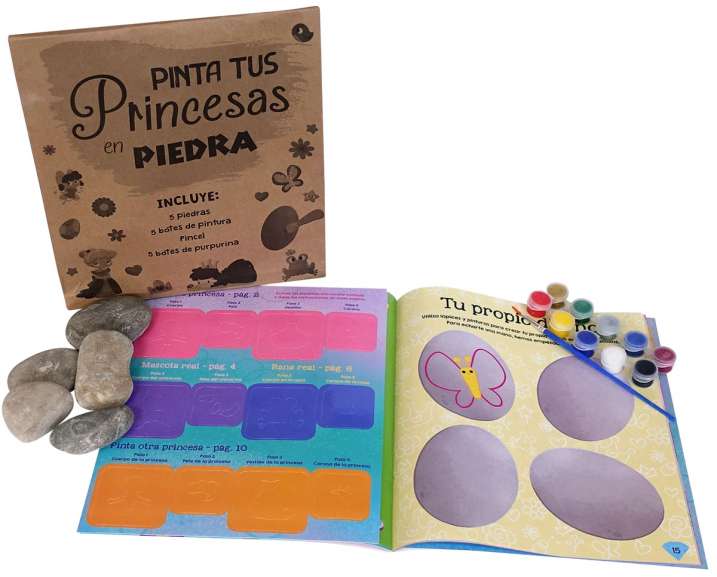 Pinta tus princesas en piedra