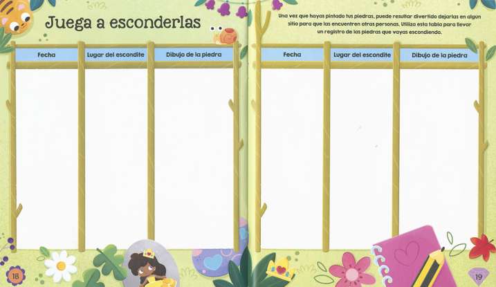 Pinta tus princesas en piedra