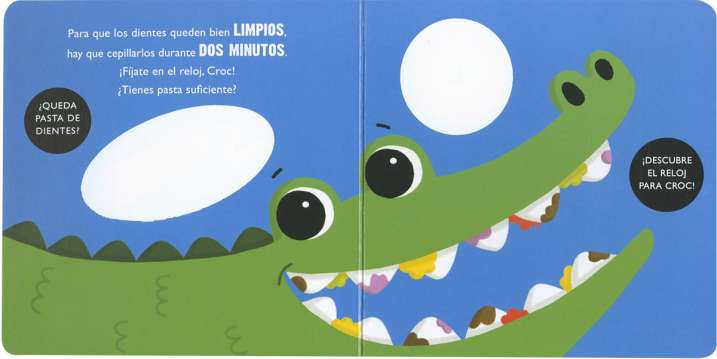 Croc se lava los dientes