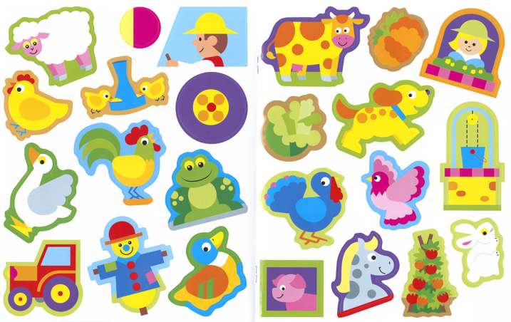 La granja pegatinas didácticas