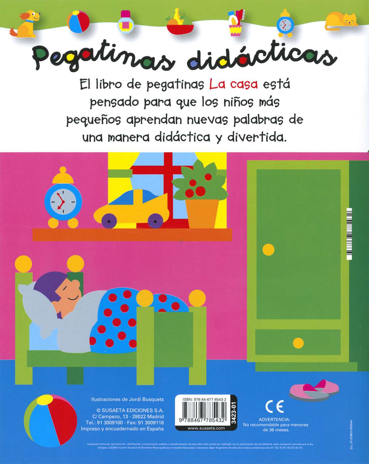 Pegatinas animales 2 años | Editorial Susaeta - Venta de libros infantiles,  venta de libros, libros de cocina, atlas ilustrados