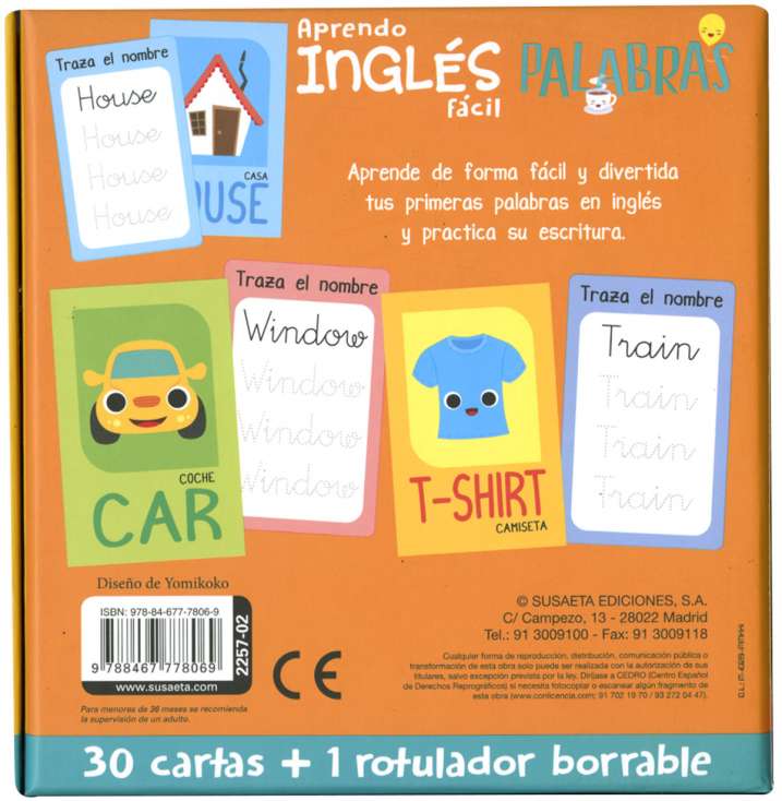 Aprendo inglés fácil. Palabras