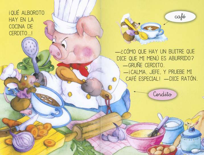 El cerdito cocinero