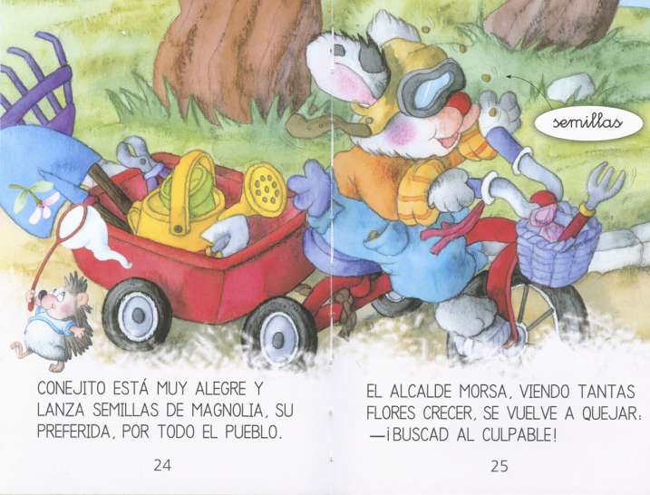 El conejito jardinero