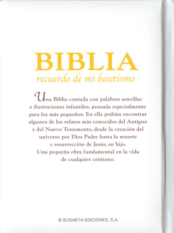 Biblia recuerdo de mi bautismo
