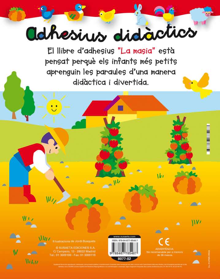 La masia adhesius didàctics