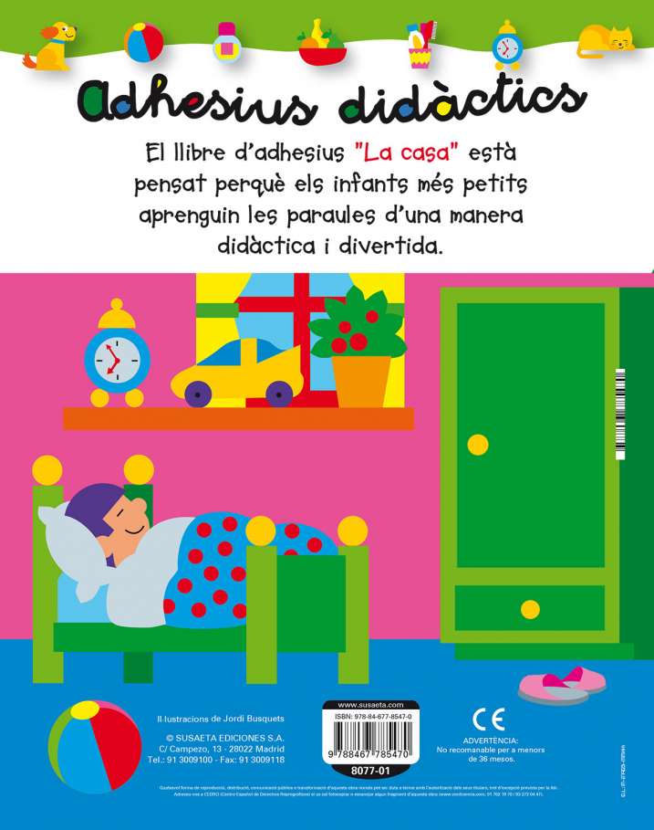 La casa adhesius didàctics