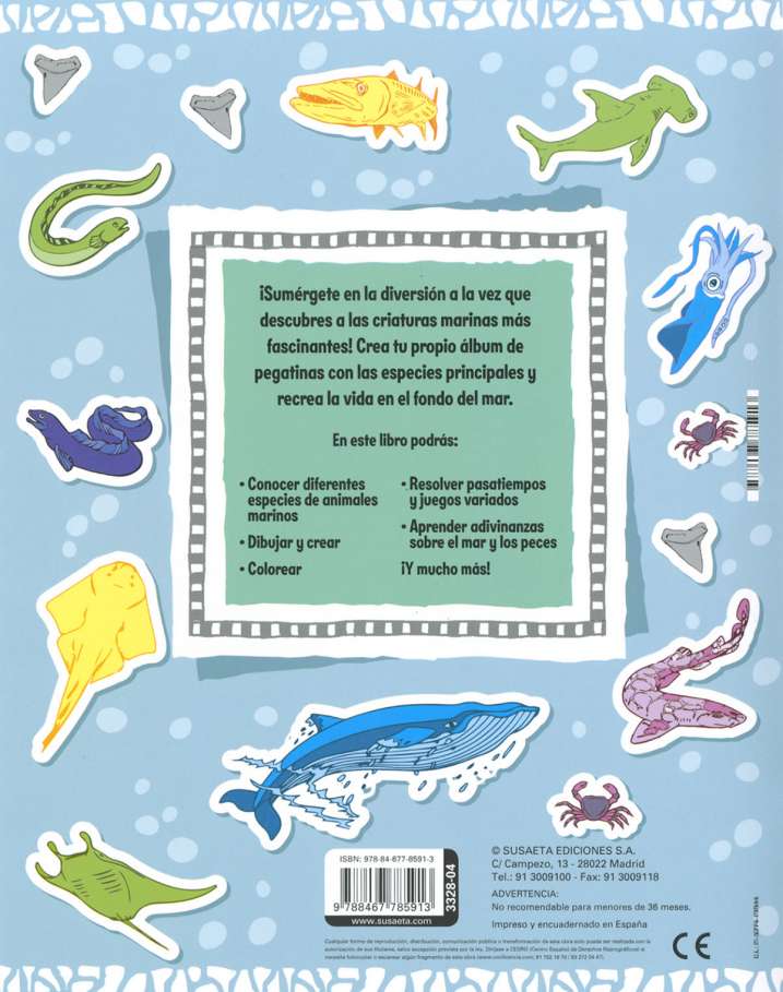 Fondo del mar 250 pegatinas