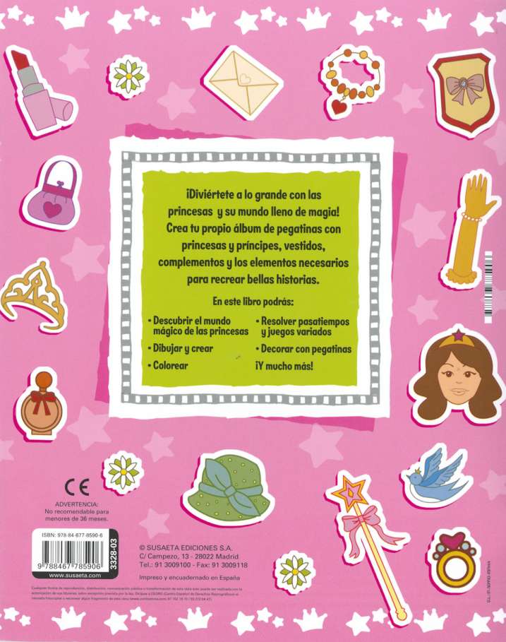 Princesas 250 pegatinas