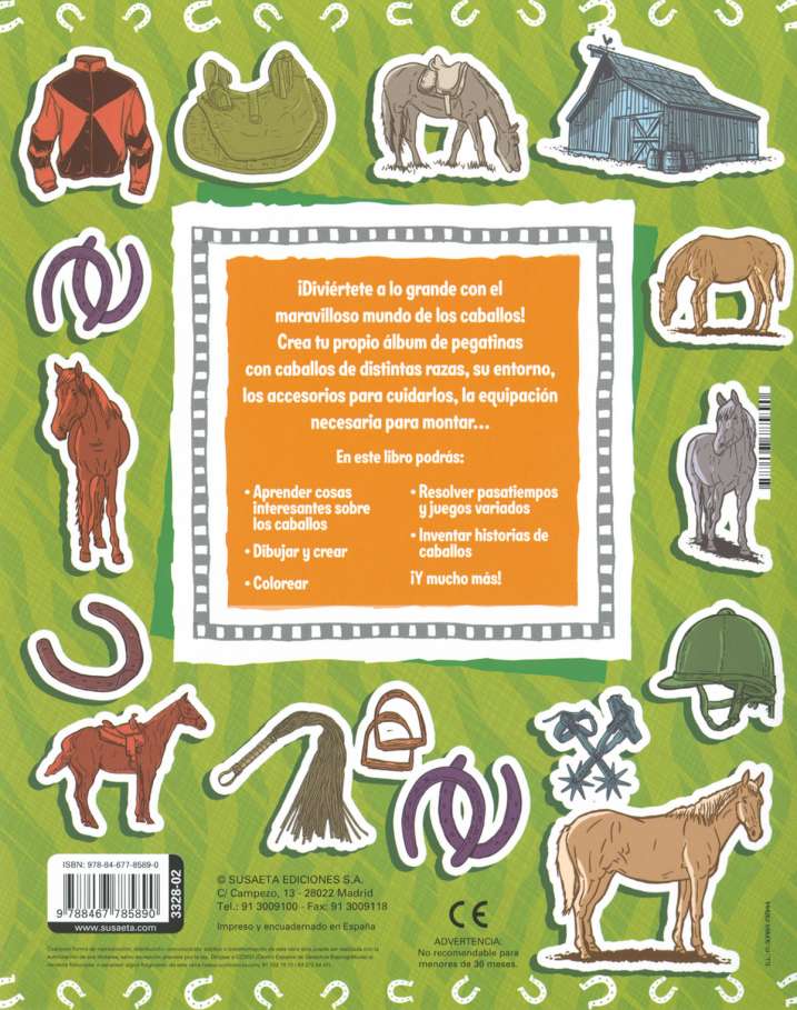 Caballos 250 pegatinas