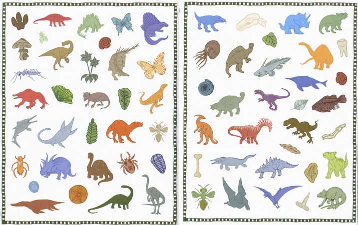 Dinosaurios 250 pegatinas