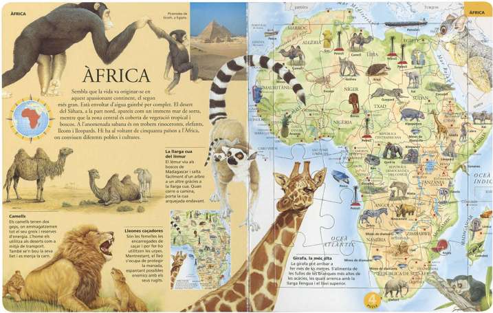 Atles puzle dels animals