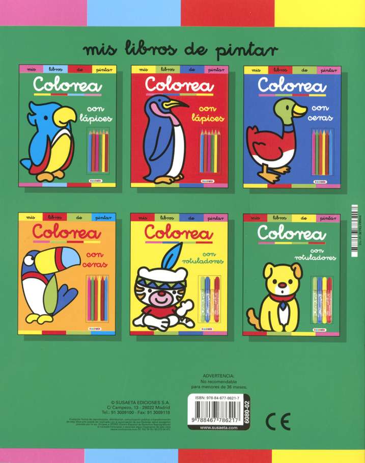 Colorea con lápices