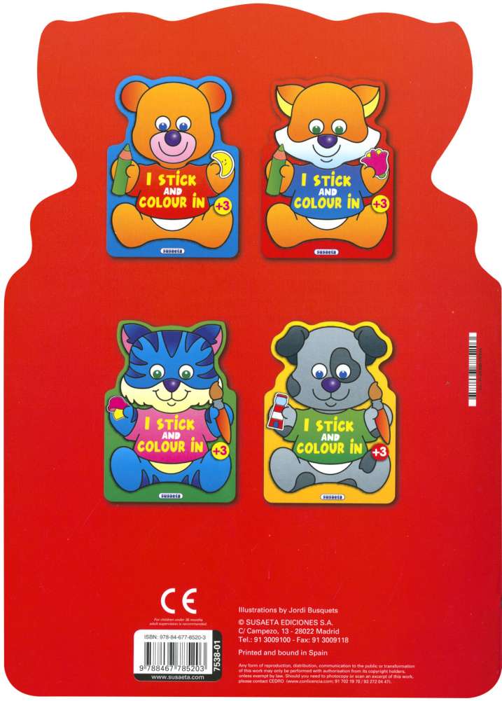 I stick and colour in 1