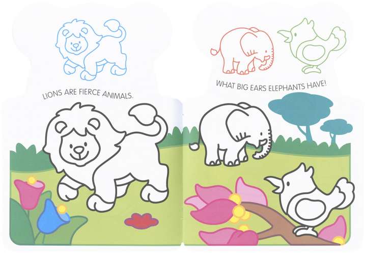 I stick and colour in