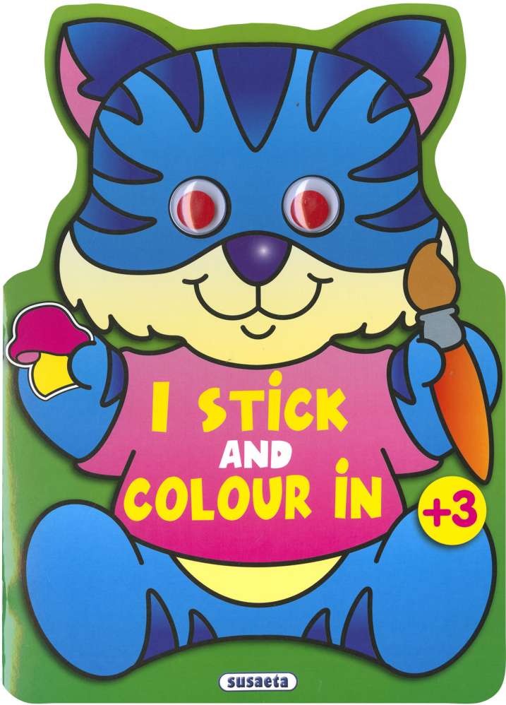 I stick and colour in