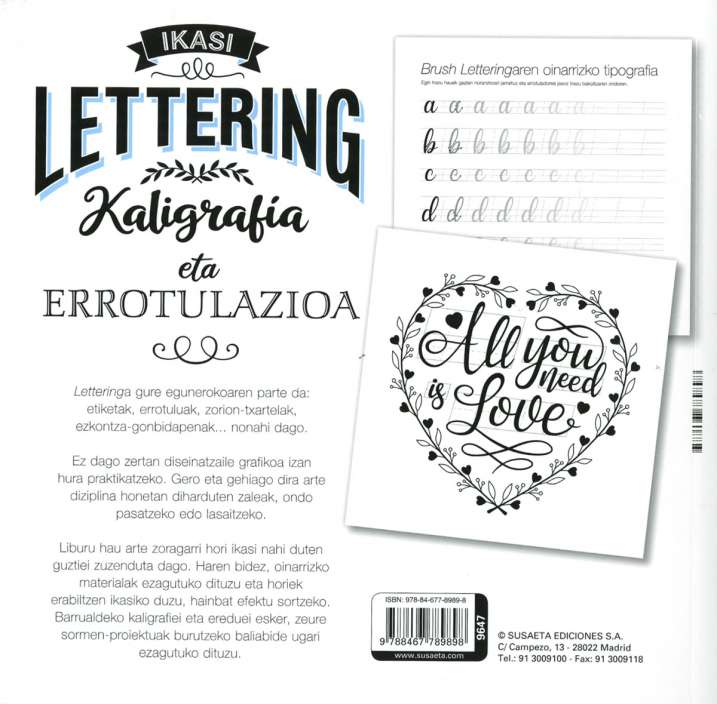 Lettering kaligrafía eta...
