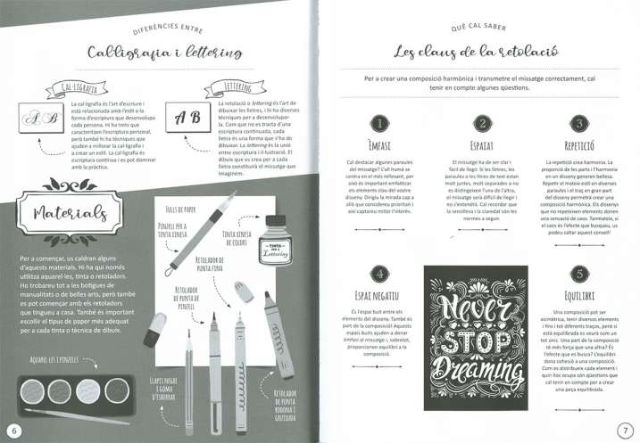 Llibre de lettering. Pinta...