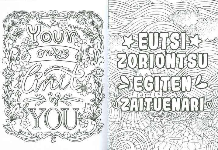 Lettering liburua. Margotu,...