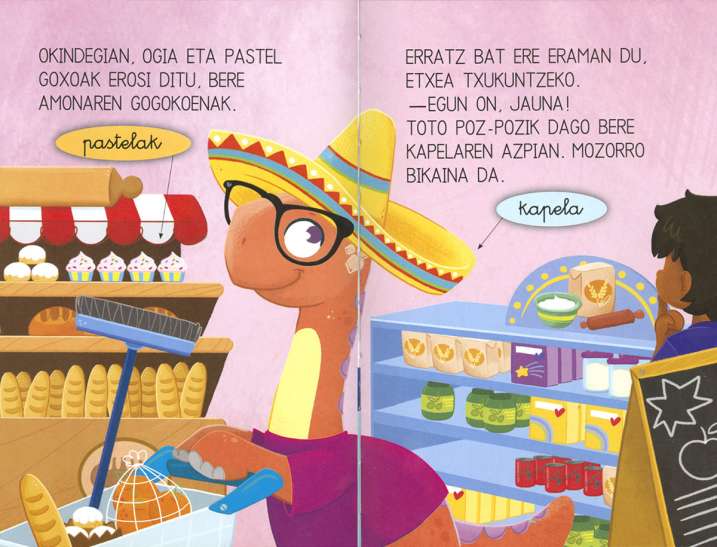 Dinosauro bat supermerkatuan