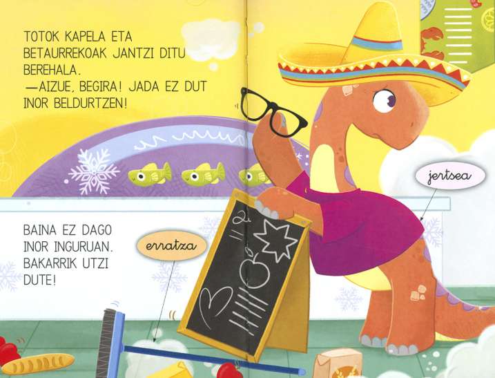 Dinosauro bat supermerkatuan