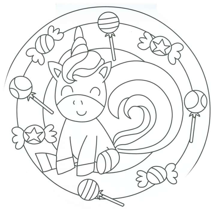 Mandalas de unicornios