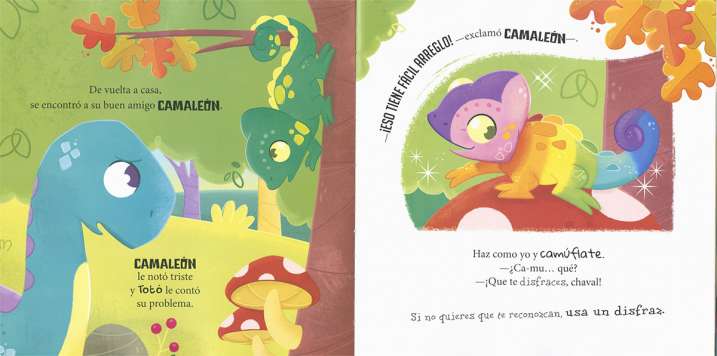 El dinosaurio Totó se disfraza