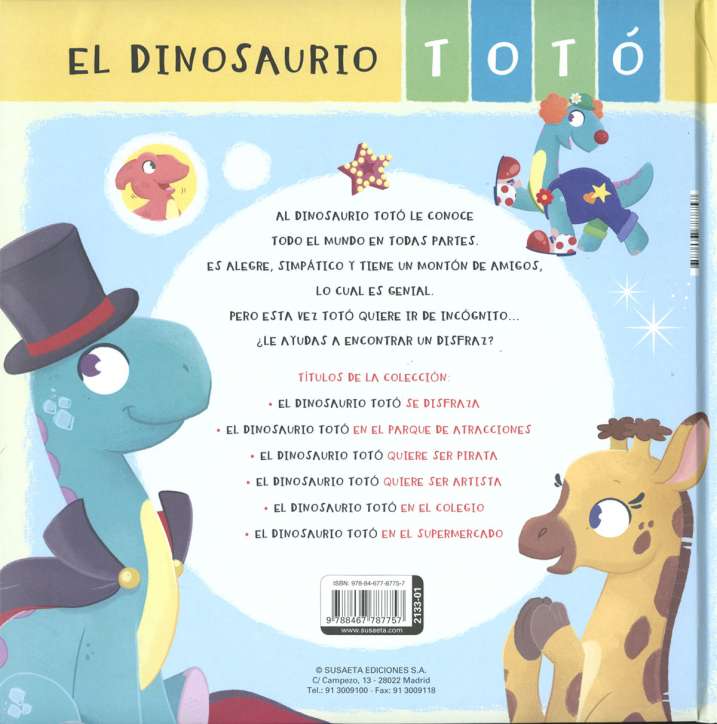 El dinosaurio Totó se disfraza