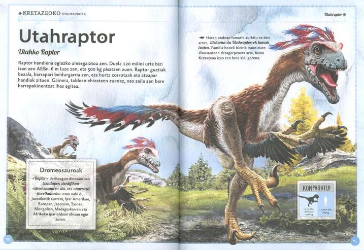 Dinosauroen liburu bikaina