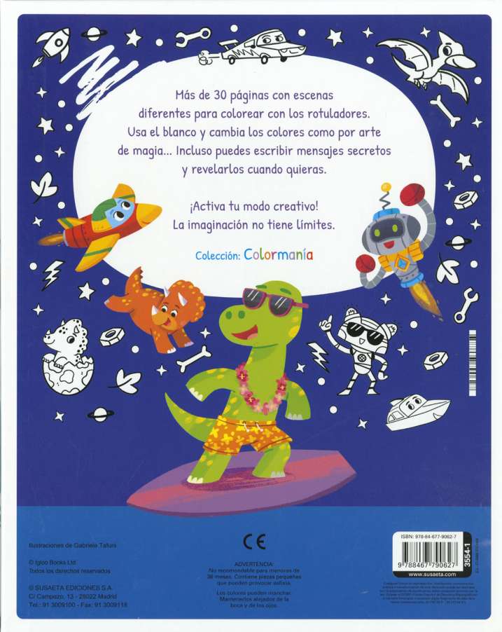 Robots, carreras, dinosaurios