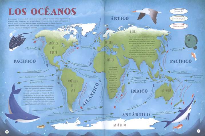 Atlas de océanos y mares...