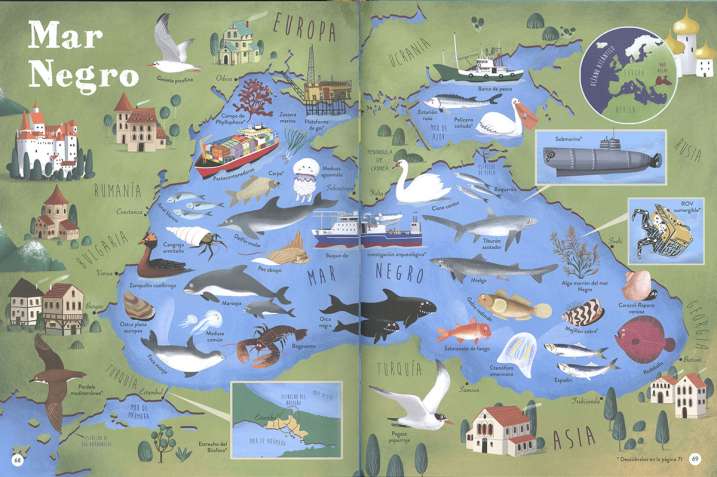 Atlas de océanos y mares...