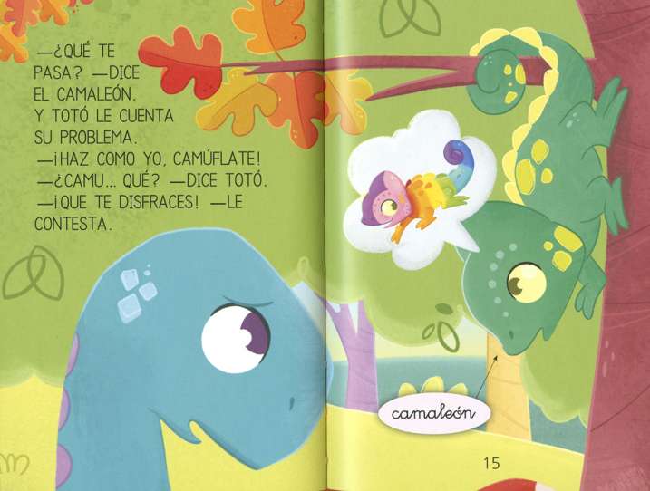 El dinosaurio se disfraza