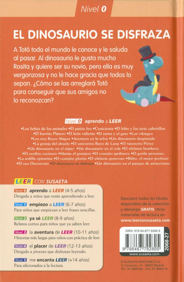 El dinosaurio se disfraza