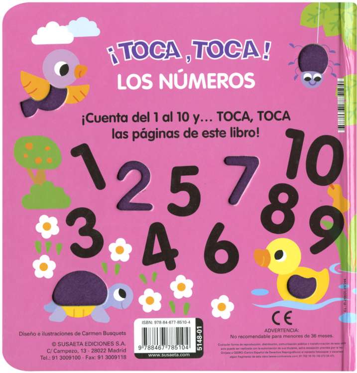 ¡Toca, toca! Los números