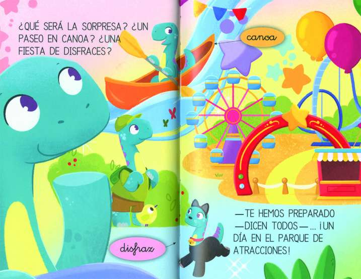 Un dinosaurio en el parque...