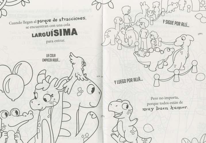 El dino Totó en el parque...