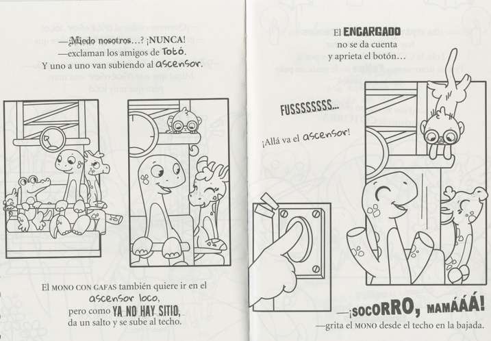 El dino Totó en el parque...