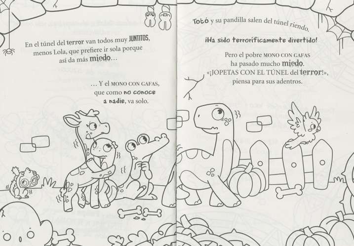 El dino Totó en el parque...