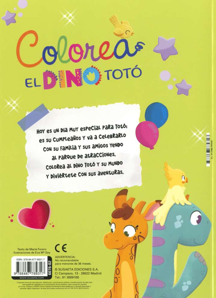 El dino Totó en el parque...