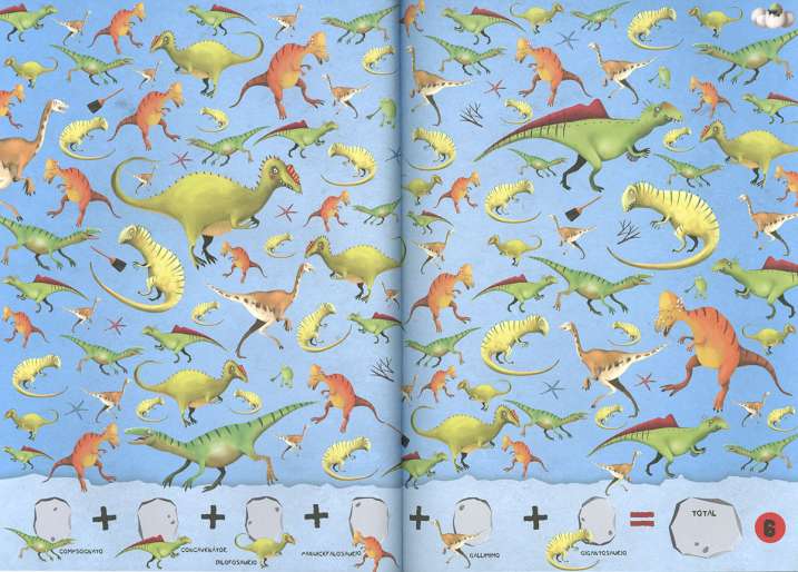 Busca y encuentra dinosaurios