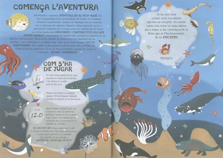 Busca i troba animals del mar