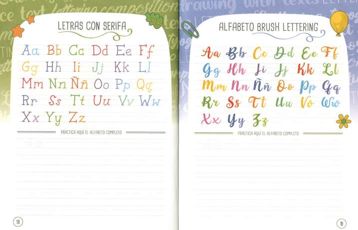 Lettering. Crea palabras y...