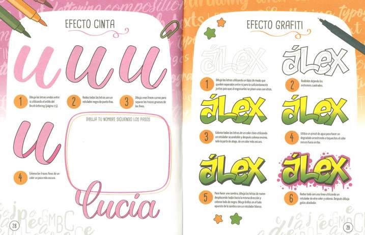 Lettering. Crea palabras y...