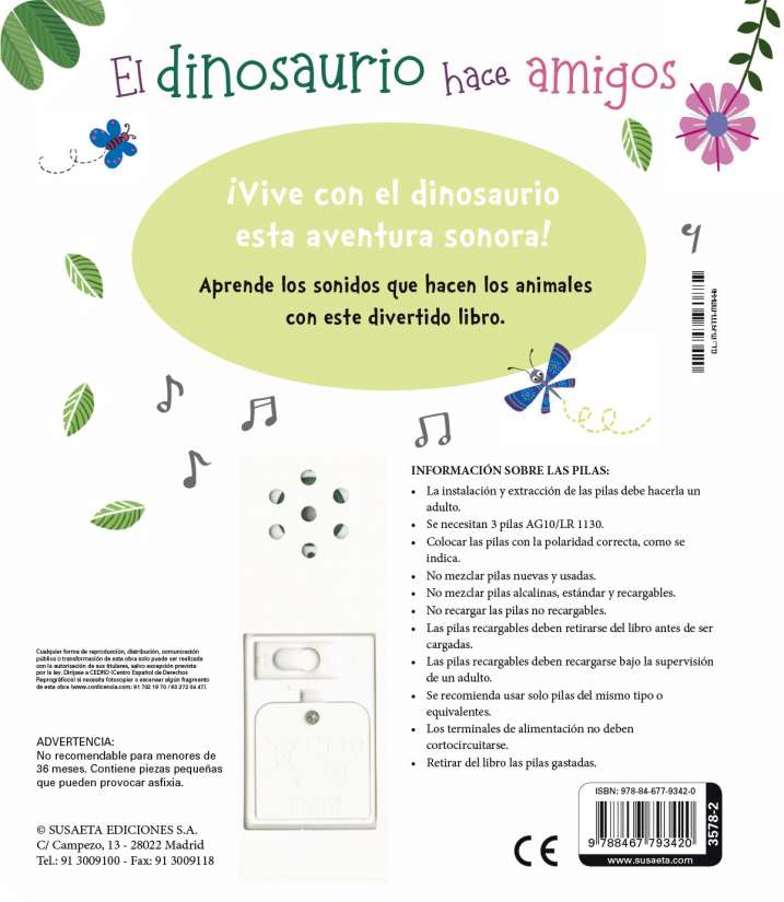 El dinosaurio hace amigos