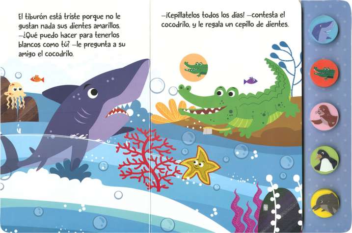 El tiburón hace amigos